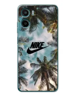 Чохол для Motorola Moto G06 з картинкою «Тропічний принт Nike»