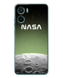 Чехол для Motorola Moto G06 с картинкой «NASA — лунный градиент»