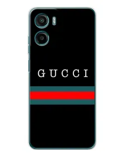 Чохол для Motorola Moto G06 з картинкою «Gucci — червоний пояс»