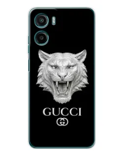 Чохол для Motorola Moto G06 з картинкою «Gucci — срібний лев» Чохол для Motorola Moto G06 з картинкою «Gucci — срібний лев»