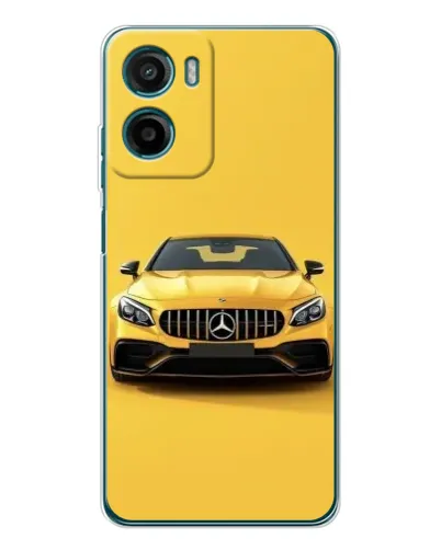 Чехол для Motorola Moto G06 с картинкой «Желтый Mercedes GT»