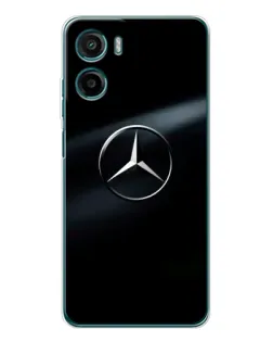 Чехол для Motorola Moto G06 с картинкой «Mercedes на металле»
