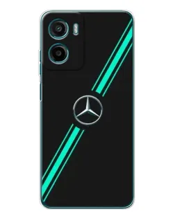 Чехол для Motorola Moto G06 с картинкой «Спортивные линии Mercedes»