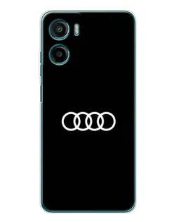 Чехол для Motorola Moto G06 с картинкой «Audi White Logo»