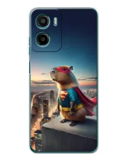 Чехол для Motorola Moto G06 с картинкой «Капи-мен супергерой»