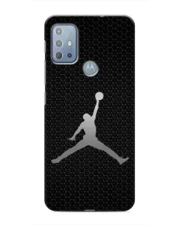 Чехол для Motorola MOTO G10 с картинкой «Jordan Dark Carbon»