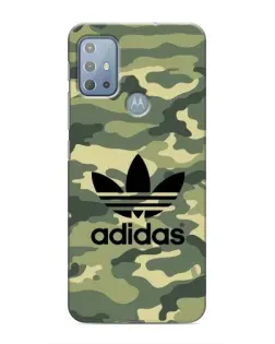 Чехол для Motorola MOTO G10 с картинкой «Милитари стиль Adidas»