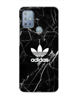 Чехол для Motorola MOTO G10 с картинкой «Белый мрамор Adidas»
