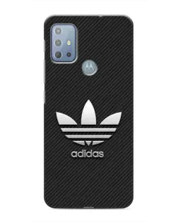 Чехол для Motorola MOTO G10 с картинкой «Adidas Карбоновая текстура»