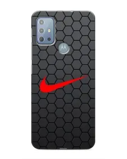 Чехол для Motorola MOTO G10 с картинкой «Nike — карбоновая сетка»