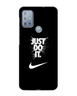 Чехол для Motorola MOTO G10 с картинкой «Текстовый принт Nike»