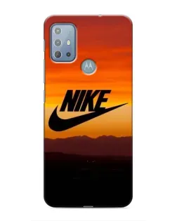 Чехол для Motorola MOTO G10 с картинкой «Nike — вечерний горизонт»