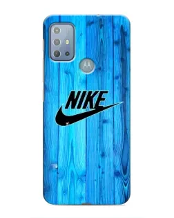 Чехол для Motorola MOTO G10 с картинкой «Голубое дерево Nike»