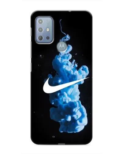 Чехол для Motorola MOTO G10 с картинкой «Nike и синий дым» Чехол для Motorola MOTO G10 с картинкой «Nike и синий дым»
