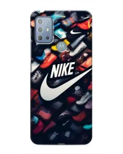 Чехол для Motorola MOTO G10 с картинкой «Коллекция кроссовок Nike»