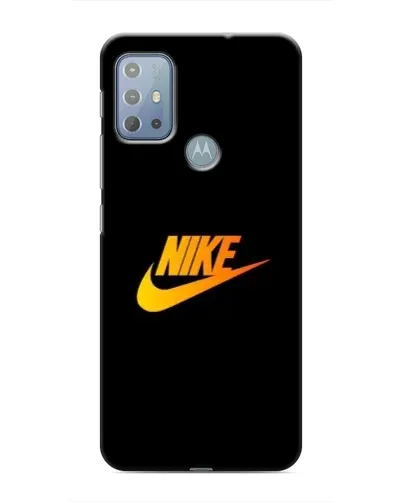 Чехол для Motorola MOTO G10 с картинкой «Золотой логотип Nike»