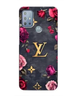 Чехол для Motorola MOTO G10 с картинкой «Цветочный Louis Vuitton»