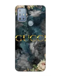 Чехол для Motorola MOTO G10 с картинкой «Абстрактные цветы Gucci»