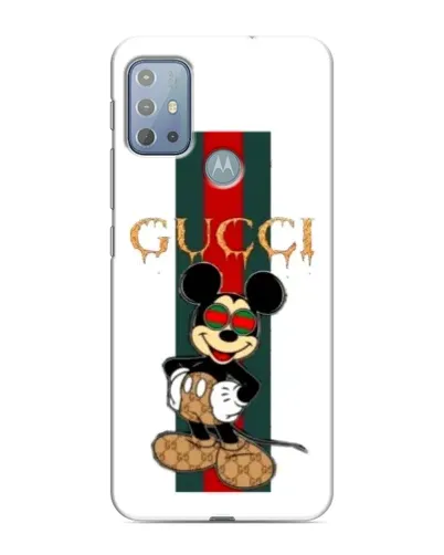 Чохол для Motorola MOTO G10 з картинкою «Міккі Маус Gucci — смуги» Чохол для Motorola MOTO G10 з картинкою «Міккі Маус Gucci — смуги»