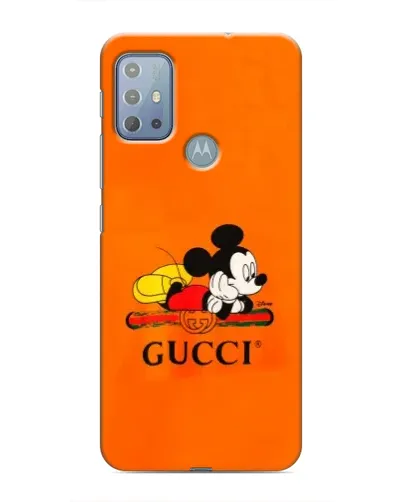 Чохол для Motorola MOTO G10 з картинкою «Міккі Маус Gucci — помаранч» Чохол для Motorola MOTO G10 з картинкою «Міккі Маус Gucci — помаранч»
