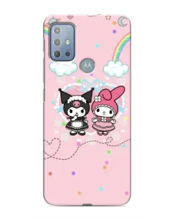 Чехол для Motorola MOTO G10 с картинкой «My Melody и Kuromi»