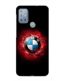 Чехол для Motorola MOTO G10 с картинкой «Логотип BMW — вспышка»