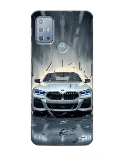 Чехол для Motorola MOTO G10 с картинкой «BMW в свете фар»