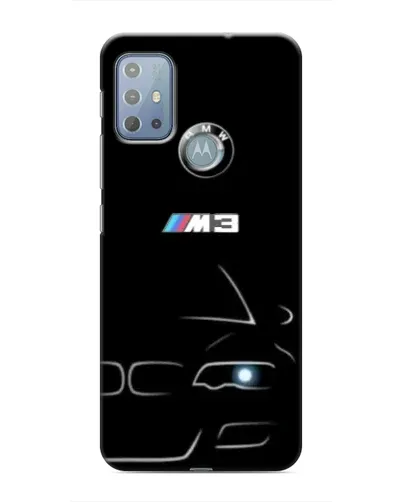 Чехол для Motorola MOTO G10 с картинкой «Минималистичный принт BMW M3»