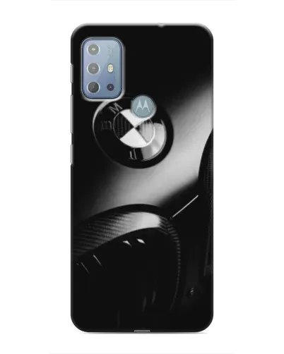 Чехол для Motorola MOTO G10 с картинкой «Эмблема BMW — макро»