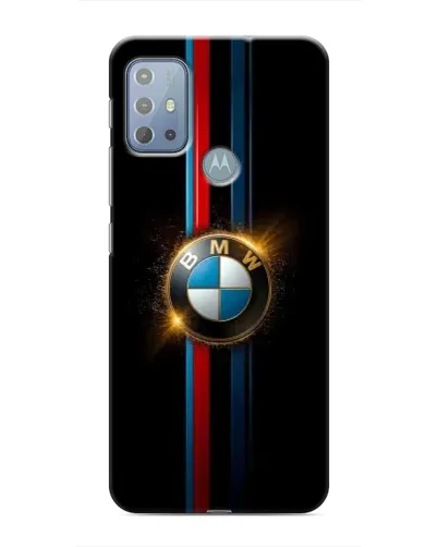 Чехол для Motorola MOTO G10 с картинкой «BMW M-Power неон»
