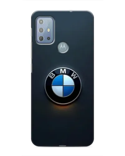 Чехол для Motorola MOTO G10 с картинкой «Логотип BMW — минимализм»