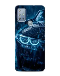 Чехол для Motorola MOTO G10 с картинкой «BMW под дождем»