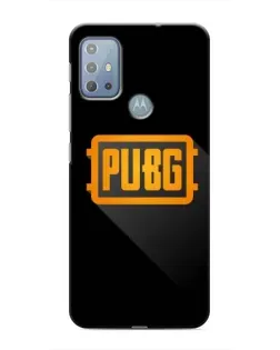 Чехол для Motorola MOTO G10 с картинкой «PUBG — рамка лого»