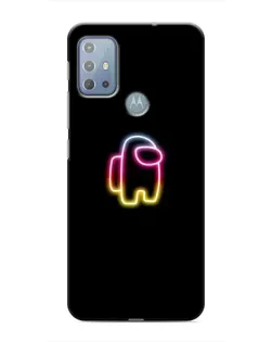Чехол для Motorola MOTO G10 с картинкой «Among Us градиент»