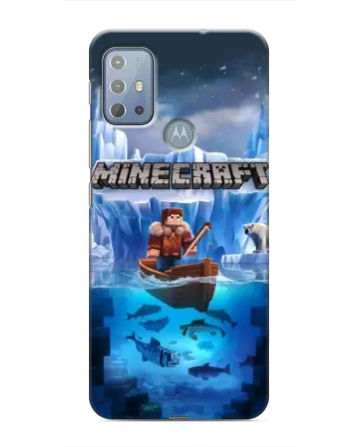Чехол для Motorola MOTO G10 с картинкой «Minecraft ледяной мир» Чехол для Motorola MOTO G10 с картинкой «Minecraft ледяной мир»