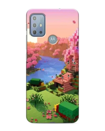 Чехол для Motorola MOTO G10 с картинкой «Розовое дерево Minecraft» Чехол для Motorola MOTO G10 с картинкой «Розовое дерево Minecraft»