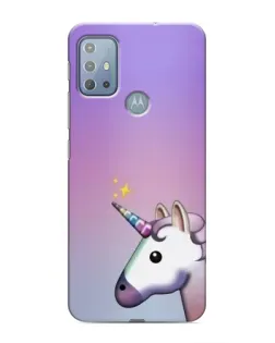 Чехол для Motorola MOTO G10 с картинкой «Единорог градиент»