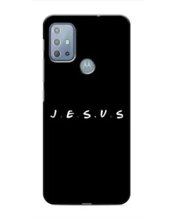 Чехол для Motorola MOTO G10 с картинкой «Точки веры J.E.S.U.S.»