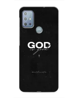Чехол для Motorola MOTO G10 с картинкой «GOD — Бог над всем»