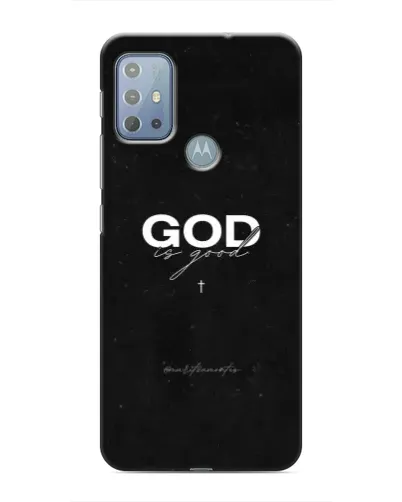 Чехол для Motorola MOTO G10 с картинкой «GOD — Бог над всем»