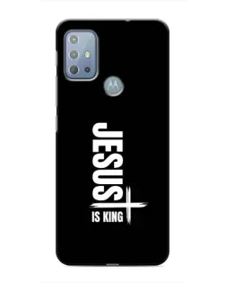 Чехол для Motorola MOTO G10 с картинкой «Вертикаль веры Jesus»