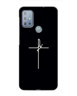 Чехол для Motorola MOTO G10 с картинкой «Тонкий крест»