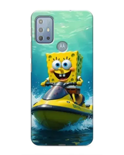 Чехол для Motorola MOTO G10 с картинкой «Спанч Боб на гидроцикле» Чехол для Motorola MOTO G10 с картинкой «Спанч Боб на гидроцикле»