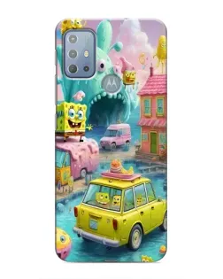 Чехол для Motorola MOTO G10 с картинкой «Монстр-трак приключения»