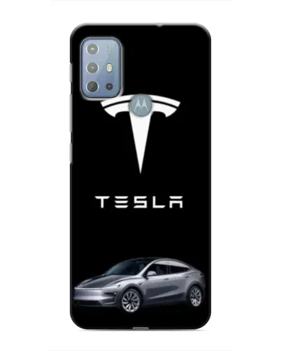 Чехол для Motorola MOTO G10 с картинкой «Tesla Model Y»