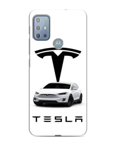 Чехол для Motorola MOTO G10 с картинкой «Tesla White Style»