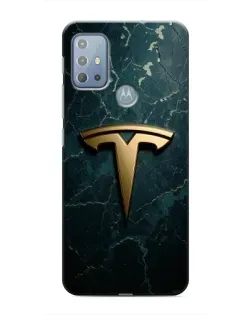 Чехол для Motorola MOTO G10 с картинкой «Мраморная Tesla Gold»