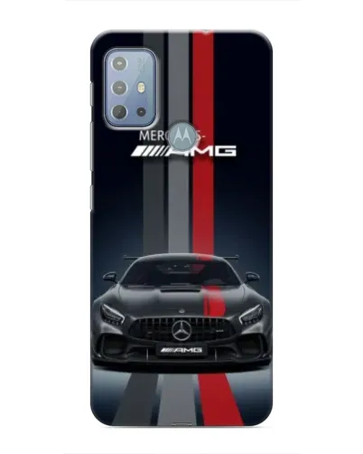 Чехол для Motorola MOTO G10 с картинкой «Mercedes — белый карбон»