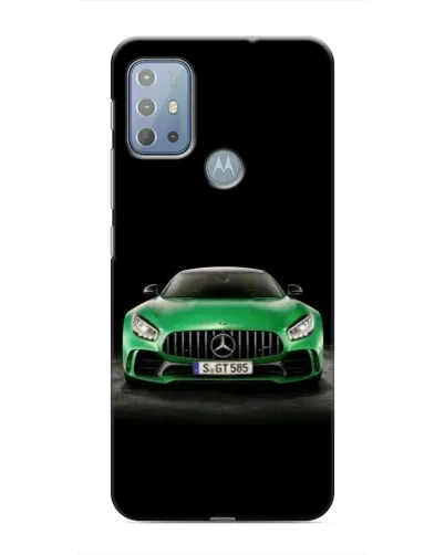 Чехол для Motorola MOTO G10 с картинкой «Mercedes — неоновый лого»