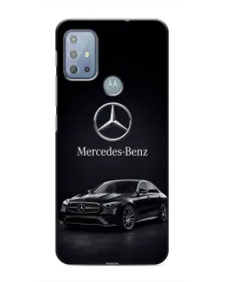 Чехол для Motorola MOTO G10 с картинкой «Mercedes — решетка радиатора»